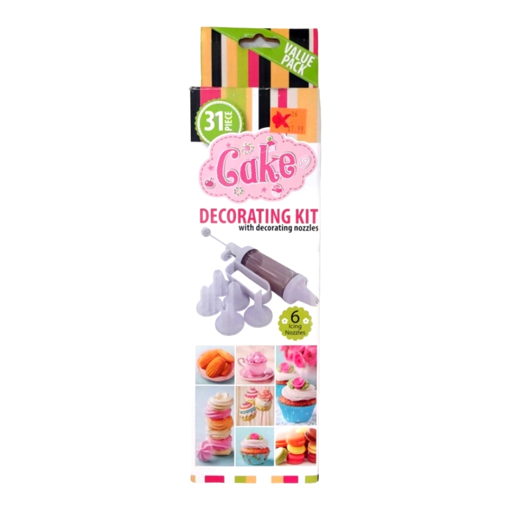 Cake Decorating Kit With Decorating Nozzles